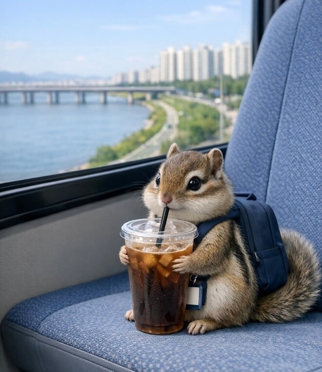 🐿️...10일만의 출근 ! 월요팅 읏-차 !