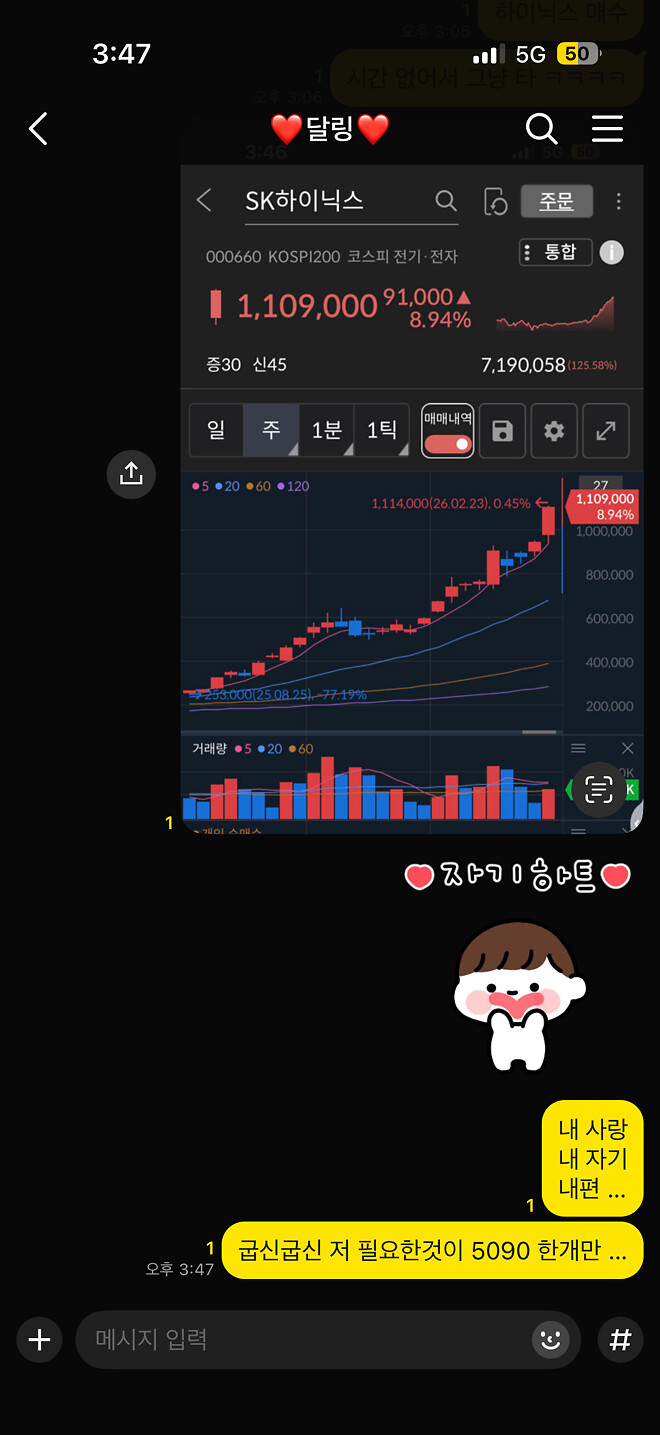 달링에게 &hellip;.부탁함