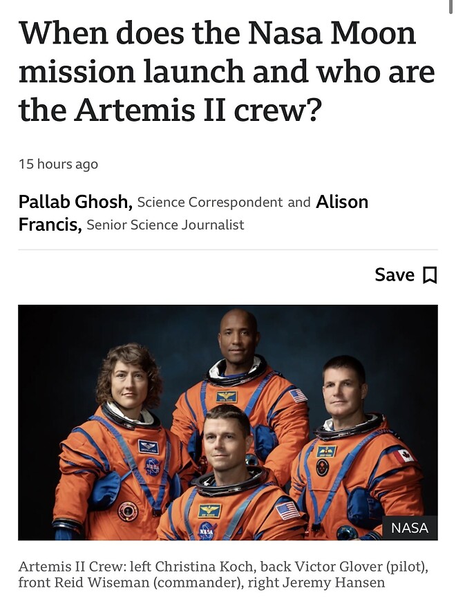 NASA, 4월초 50년만의 유인달궤도 우주선 발사 확정