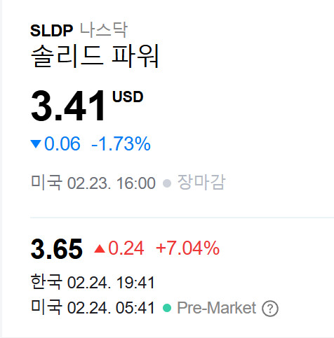 솔리드파워  SLDP
