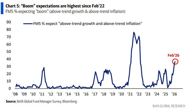 2월 달 펀드매니저 서베이 (뱅크 오브 아메리카)