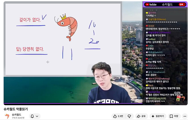 슈카 피셜 - 슈카월드는 깊이가 없다.