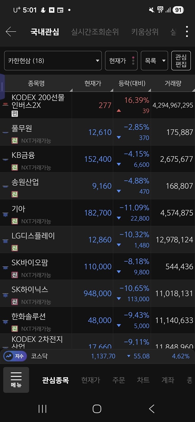 오늘 과장님이 이랬다 저랬다 계속 지룰하길래...