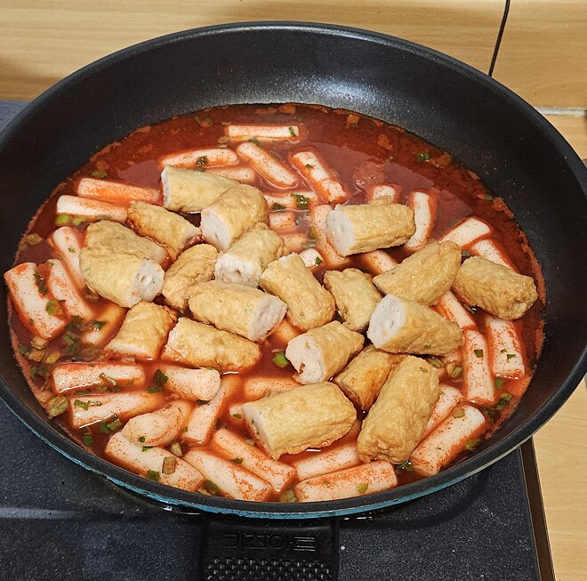 떡볶이에 어묵꼬치