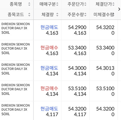 매미일지 SOXL 몰빵 초단타 차익실현