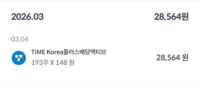 1치킨 3월의 배당