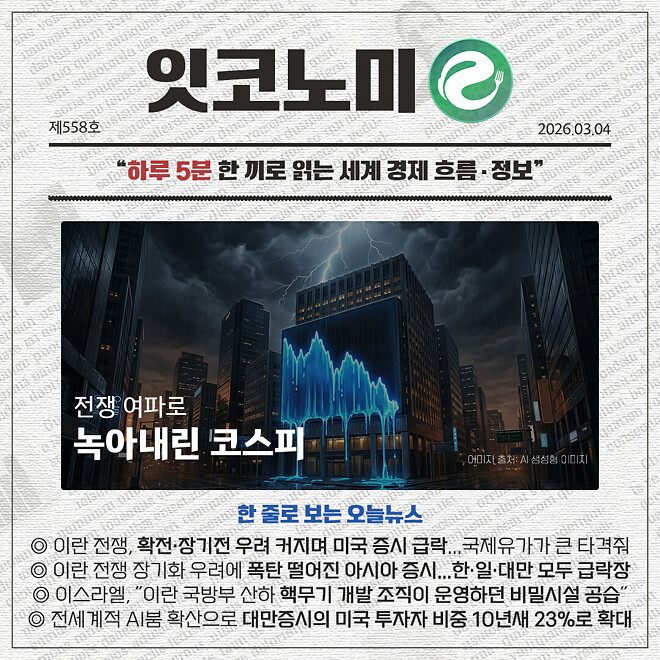 경제 뉴비를 위한 오늘의 경제뉴스 요약(260304)