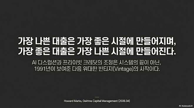 하워드 막스 메모: 프라이빗 크레딧에서 무슨 일이 벌어지고 있나?