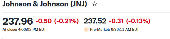 웰스파고 / 존슨앤존슨 실적발표