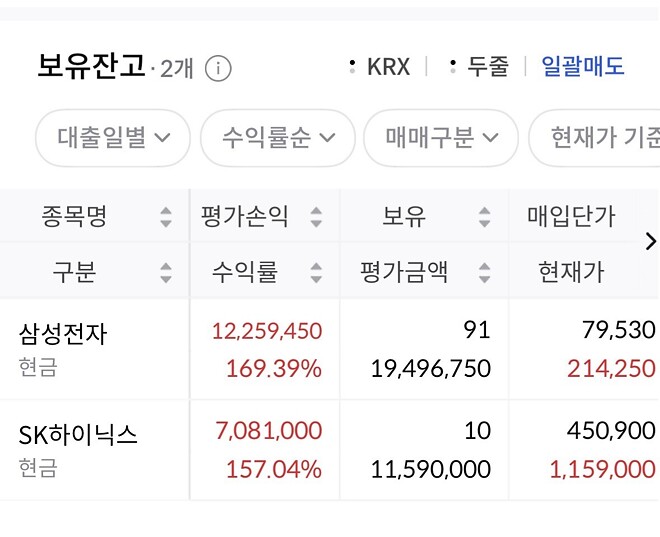 무지성 장투중(?)