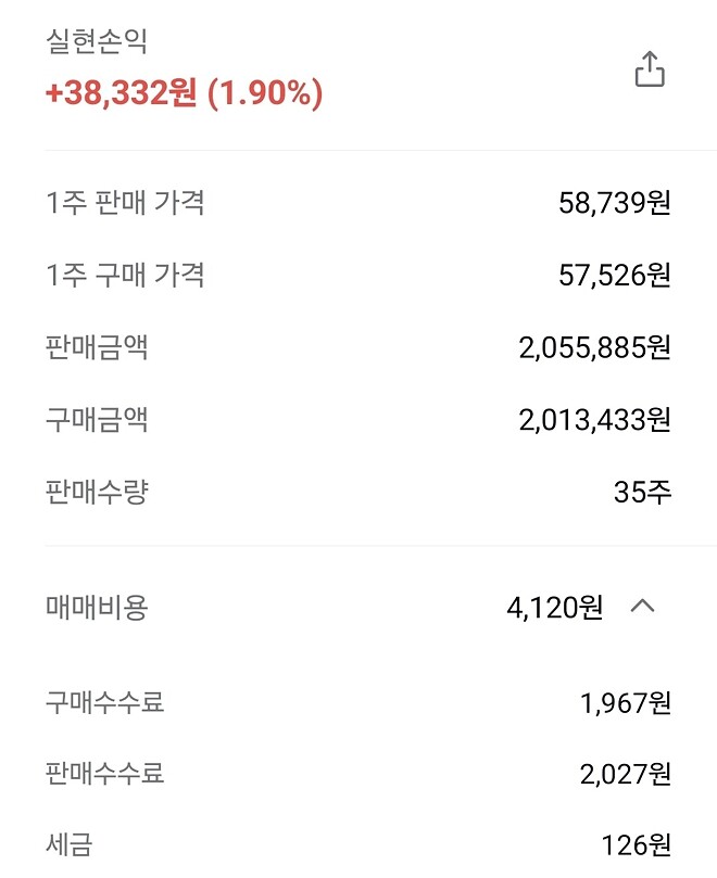 미장 매매비용이 헷갈리는데 이거 맞냐?