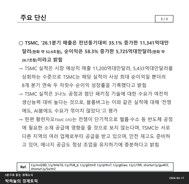 박하늘의 경제토픽_2026.04.17(1061회차)