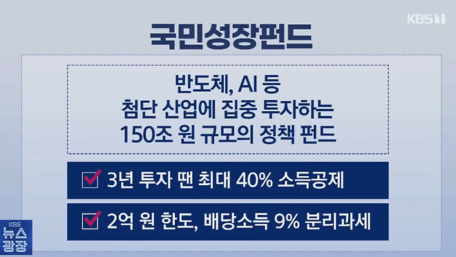 국민성장펀드 나오면 투자하실 생각이?