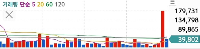 개잡주 차트 보고 트라이~
