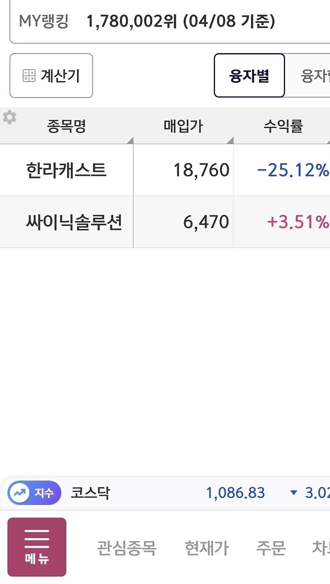 존버일기(26.04.09)